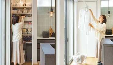 Phòng giặt phơi phong cách Nhật