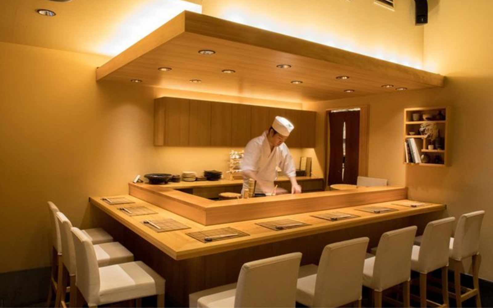 Quầy counter nhà hàng Nhật