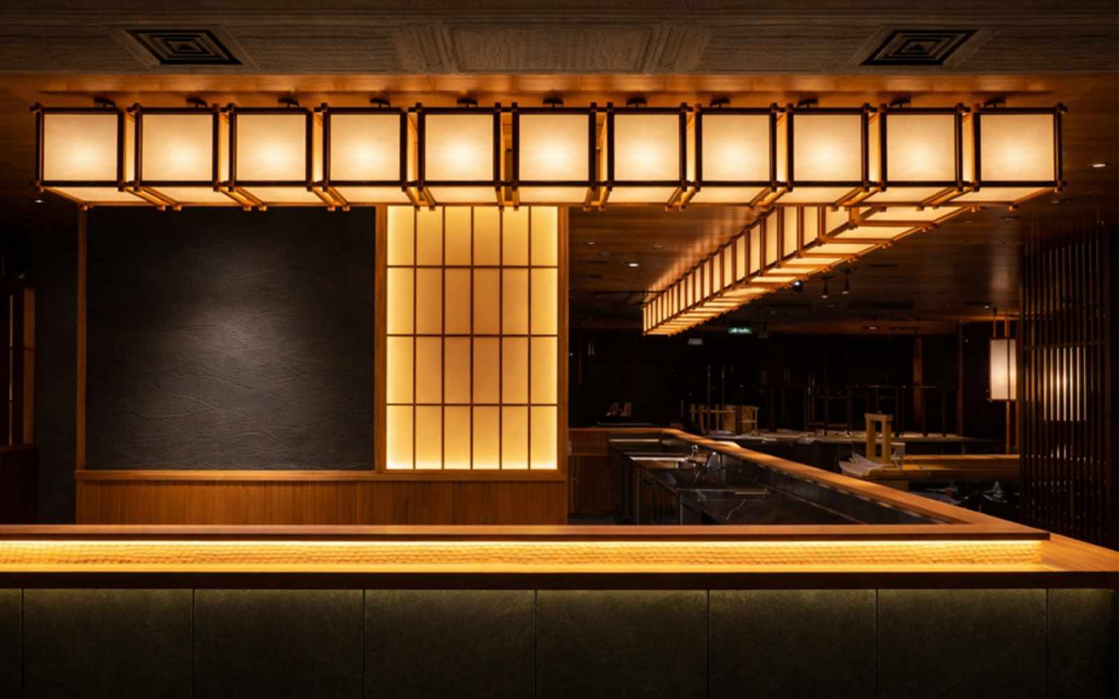 Quầy counter nhà hàng Nhật