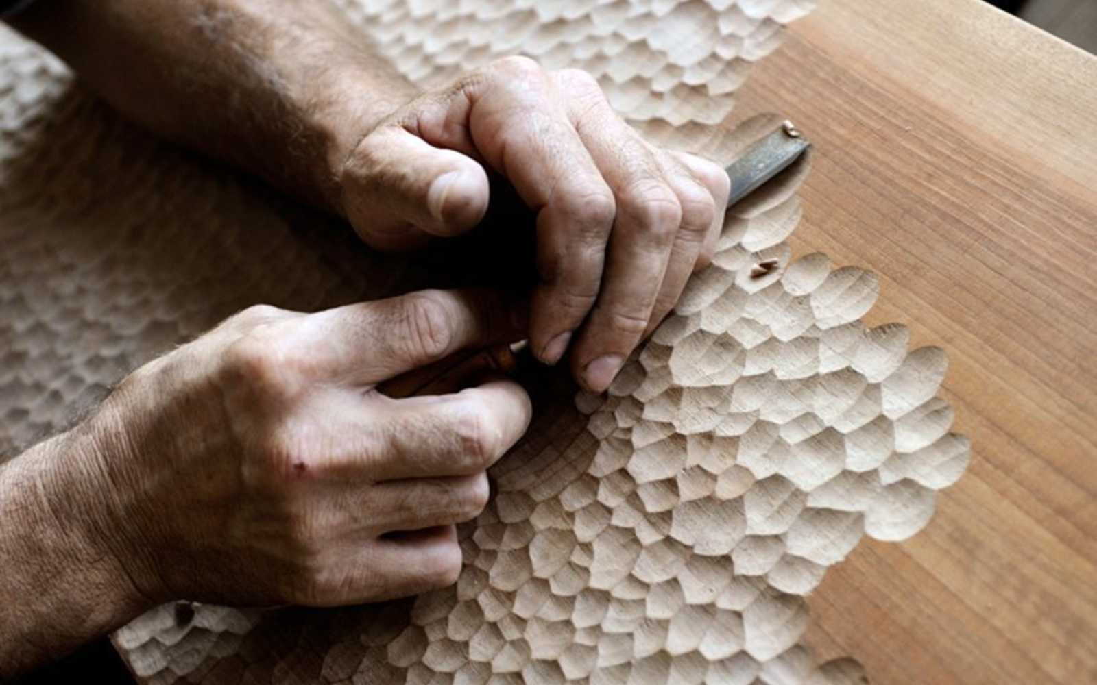 chạm khắc gỗ Naguri Nhật Bản