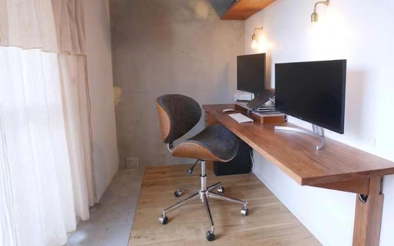Ranh giới mềm phân chia góc làm việc phong cách Nhật